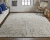 Feizy Wyman T6002 Gray Area Rug by Thom Filicia