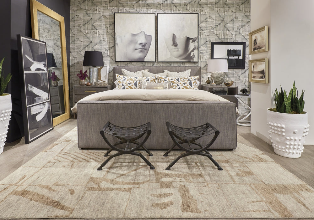 Feizy Sutton T6003 Tan Area Rug by Thom Filicia Lifestyle Image Feature
