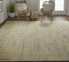 Feizy Weatherfield T6004 Yellow Area Rug by Thom Filicia
