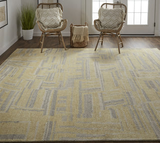 Feizy Weatherfield T6004 Yellow Area Rug by Thom Filicia