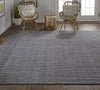 Feizy Haverhill T8000 Charcoal Area Rug by Thom Filicia