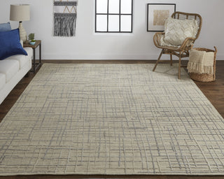 Feizy Kirkwood T8001 Beige/Silver Area Rug by Thom Filicia