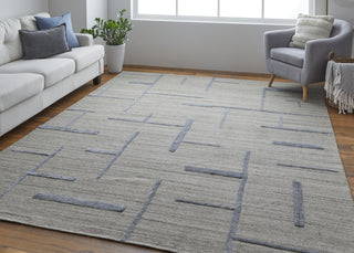 Feizy Longridge T8002 Beige/Blue Area Rug by Thom Filicia