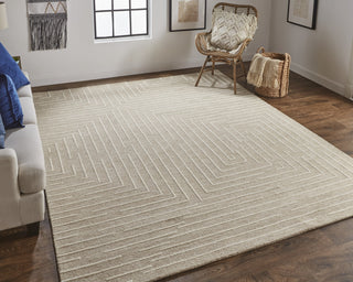 Feizy Fenner T8003 Beige/Ivory Area Rug by Thom Filicia