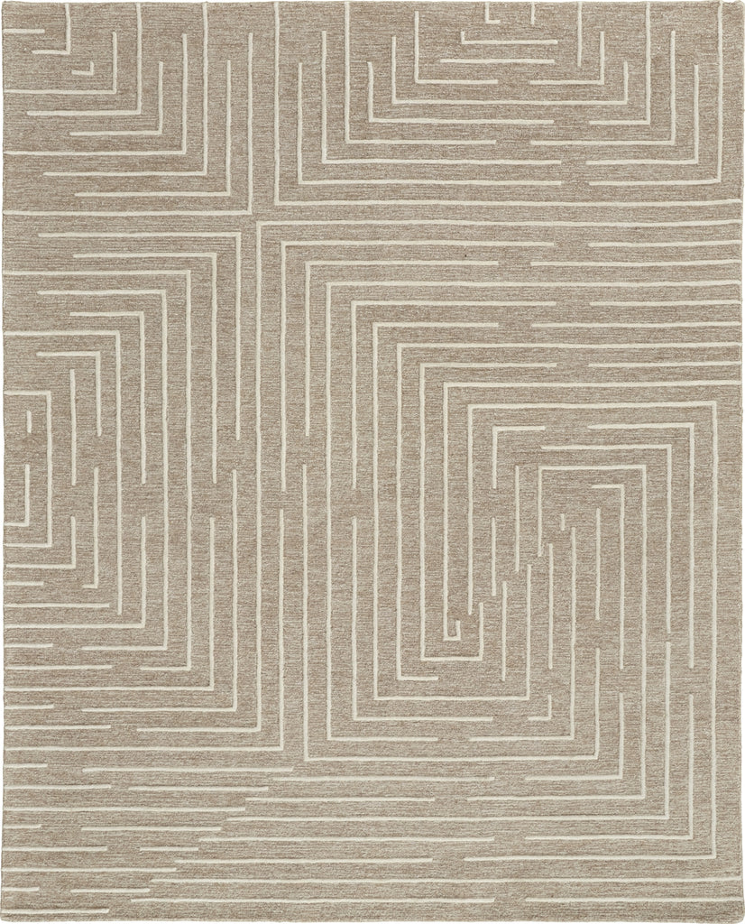 Feizy Fenner T8003 Beige/Ivory Area Rug by Thom Filicia