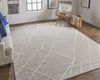 Feizy Euclid T8004 Gray/Ivory Area Rug by Thom Filicia