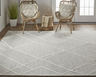 Feizy Euclid T8004 Gray/Ivory Area Rug by Thom Filicia