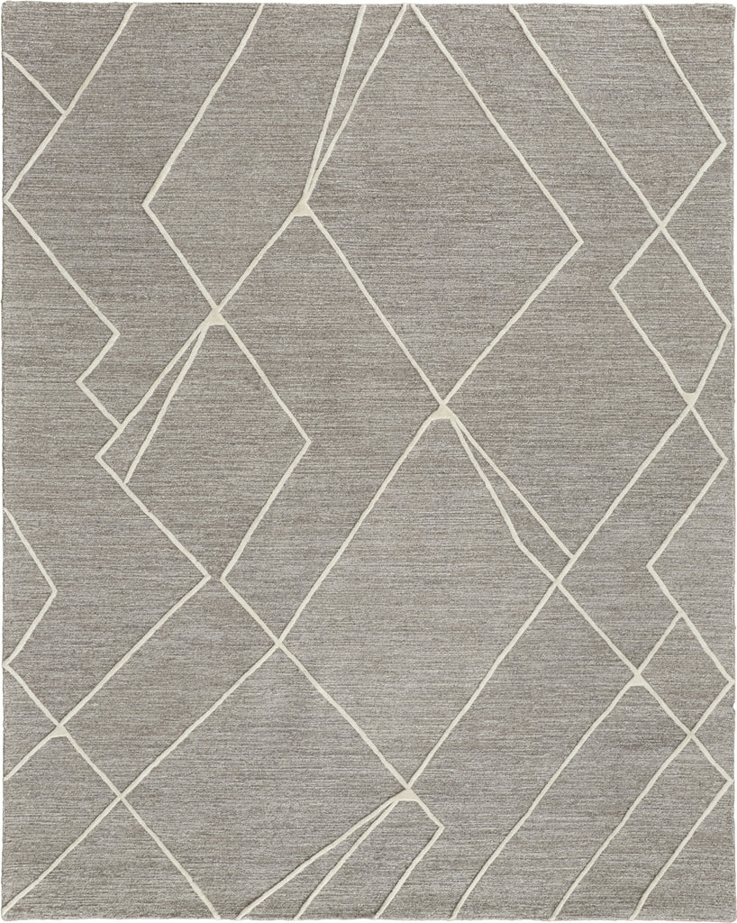 Feizy Euclid T8004 Gray/Ivory Area Rug by Thom Filicia