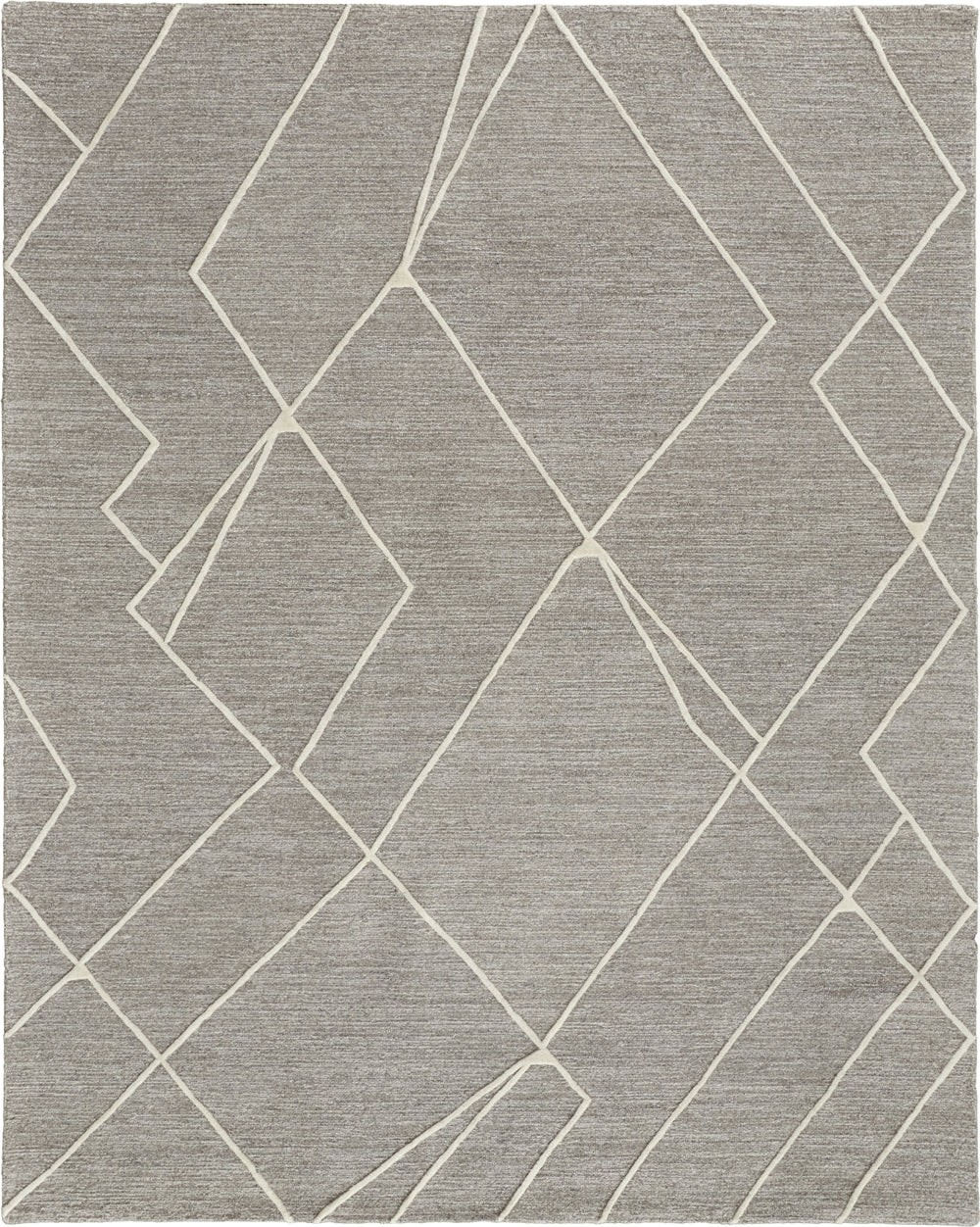 Feizy Euclid T8004 Gray/Ivory Area Rug by Thom Filicia