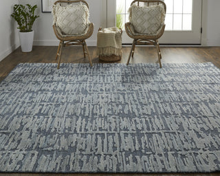 Feizy Berwyn T6005 Blue/Silver/Gray Area Rug by Thom Filicia