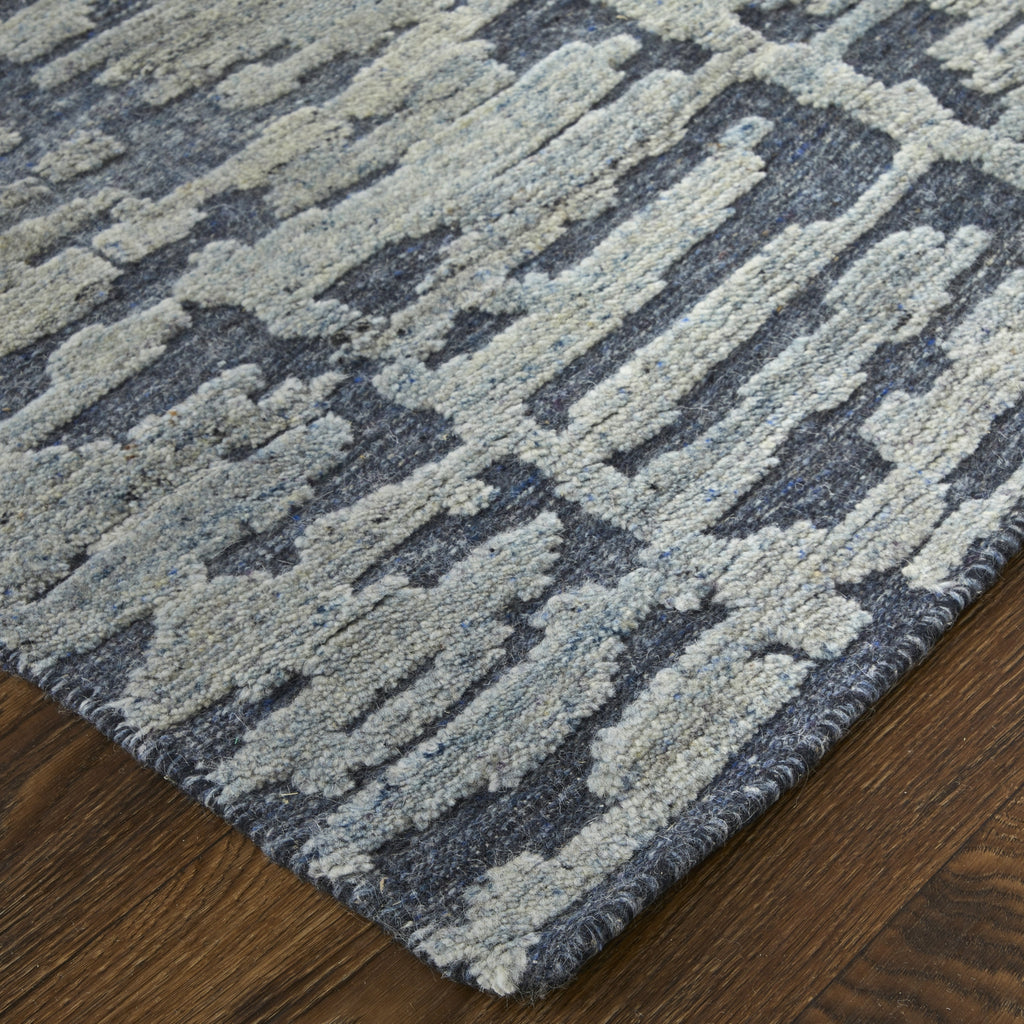 Feizy Berwyn T6005 Blue/Silver/Gray Area Rug by Thom Filicia Lifestyle Image Feature