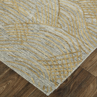 Feizy Taunton T8007 Gold/Gray Area Rug by Thom Filicia