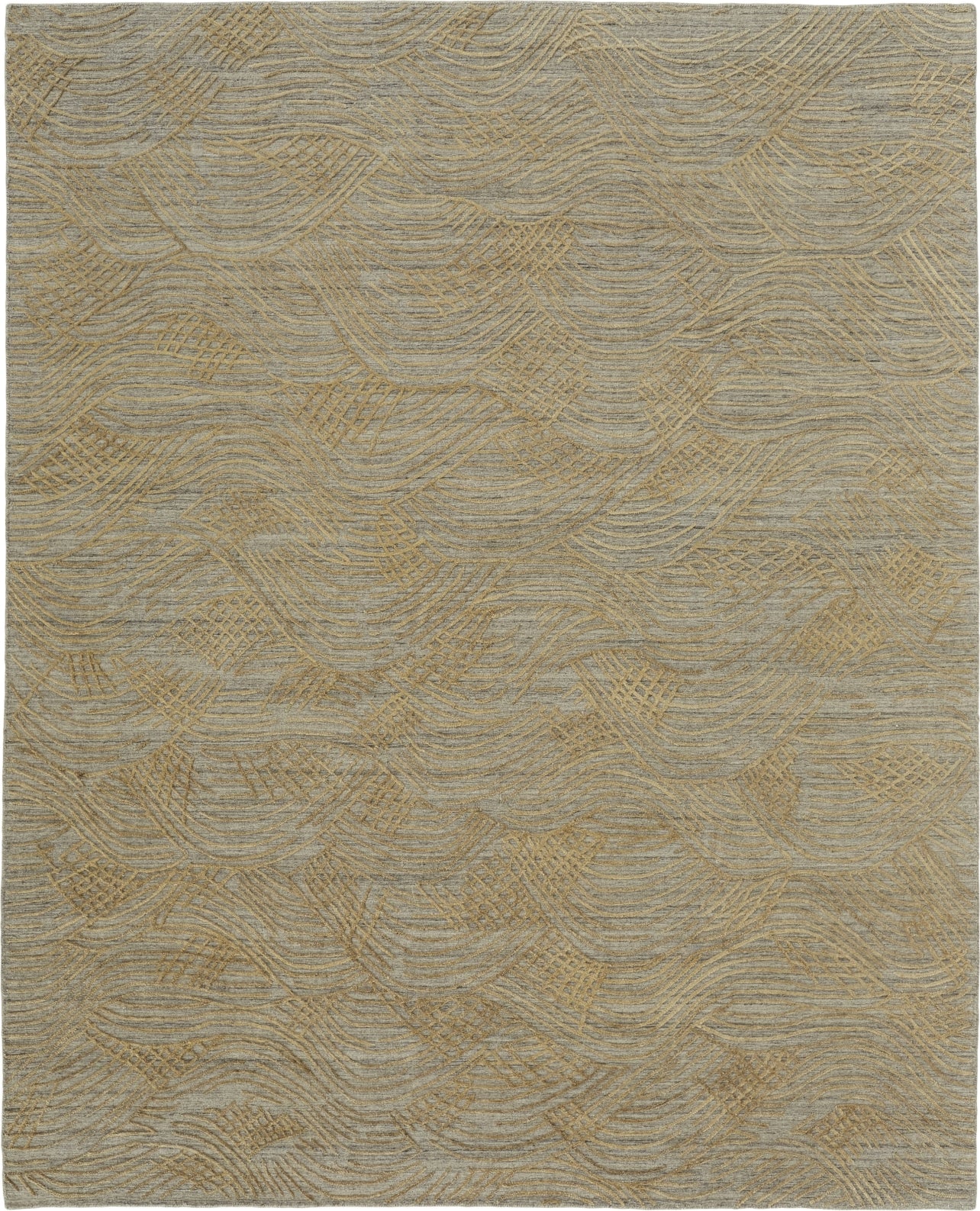 Feizy Taunton T8007 Gold/Gray Area Rug by Thom Filicia