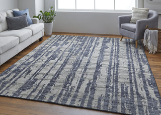 Feizy Altmar T6035 Blue/Gray/Taupe Area Rug by Thom Filicia