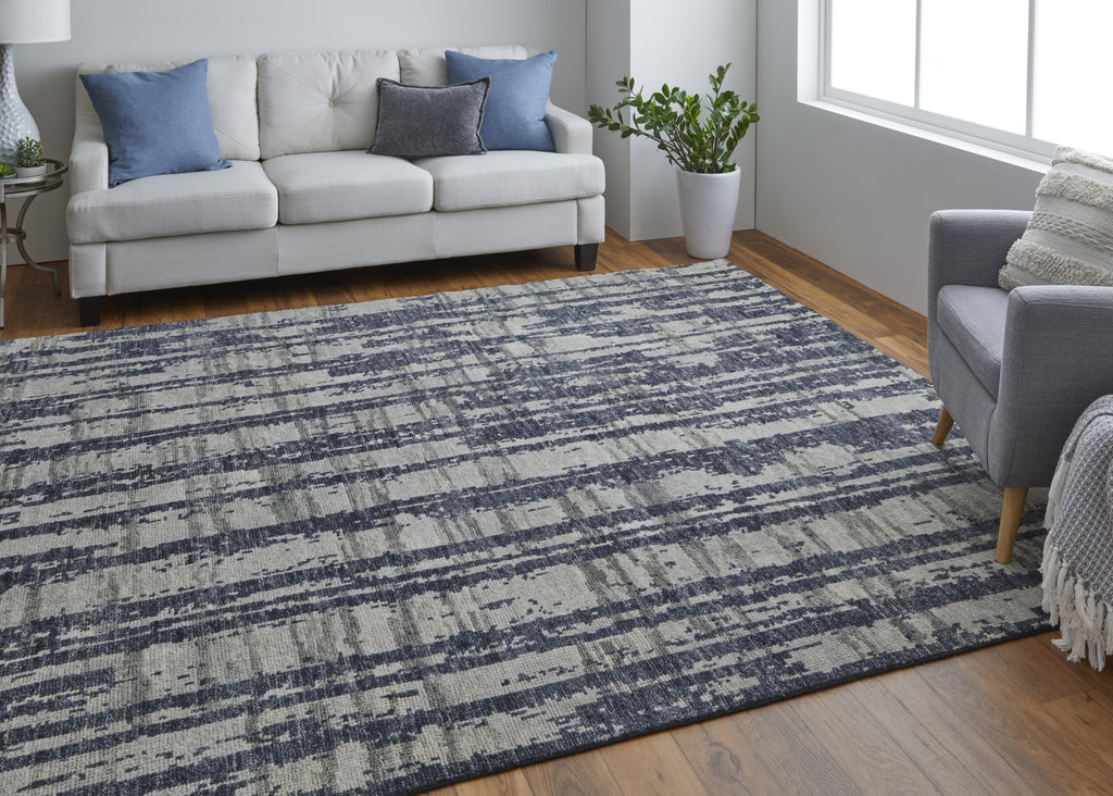 Feizy Altmar T6035 Blue/Gray/Taupe Area Rug by Thom Filicia Featured
