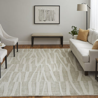 Feizy Peconic T8009 Tan/Ivory Area Rug by Thom Filicia