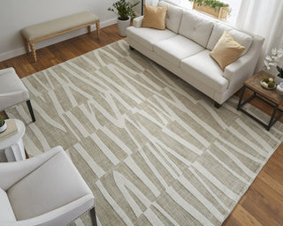 Feizy Peconic T8009 Tan/Ivory Area Rug by Thom Filicia