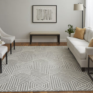 Feizy Lytton T8010 Gray/Ivory Area Rug by Thom Filicia