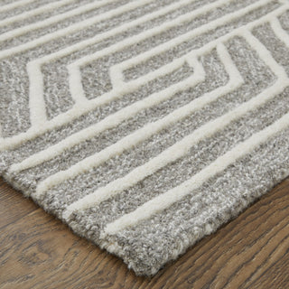 Feizy Lytton T8010 Gray/Ivory Area Rug by Thom Filicia Lifestyle Image Feature