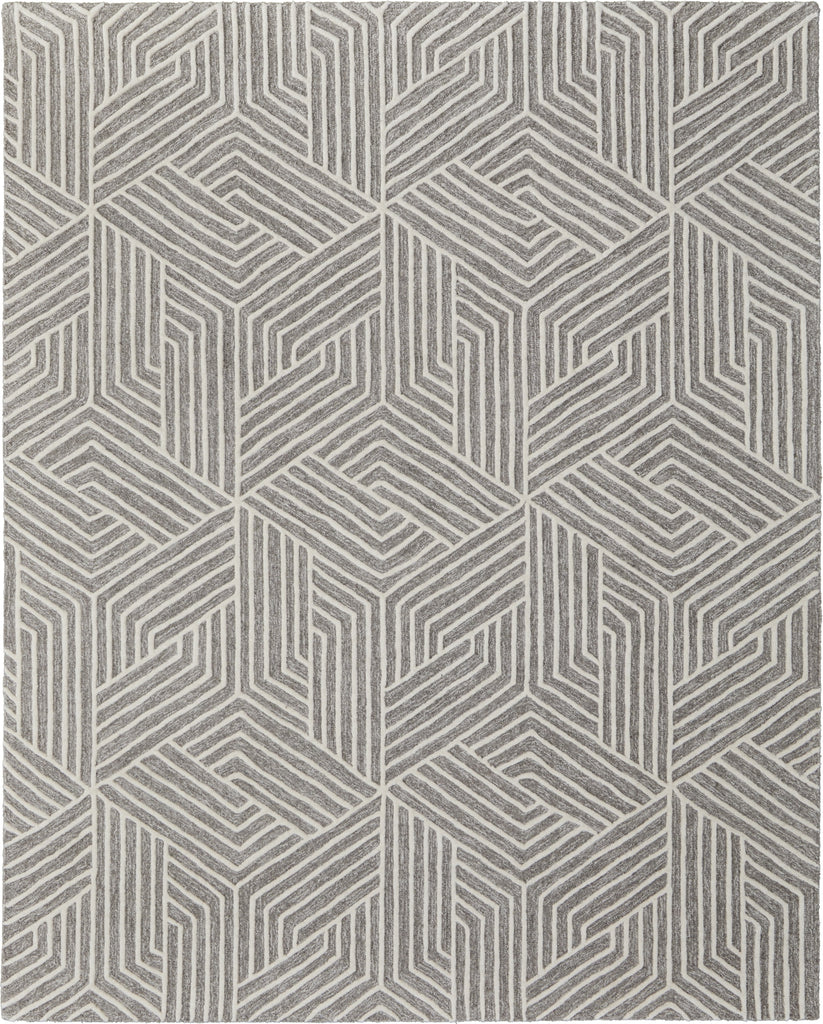 Feizy Lytton T8010 Gray/Ivory Area Rug by Thom Filicia