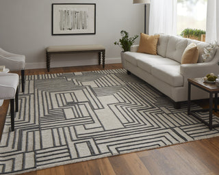 Feizy Gansett T8011 Tan/Brown Area Rug by Thom Filicia