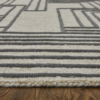 Feizy Gansett T8011 Tan/Brown Area Rug by Thom Filicia