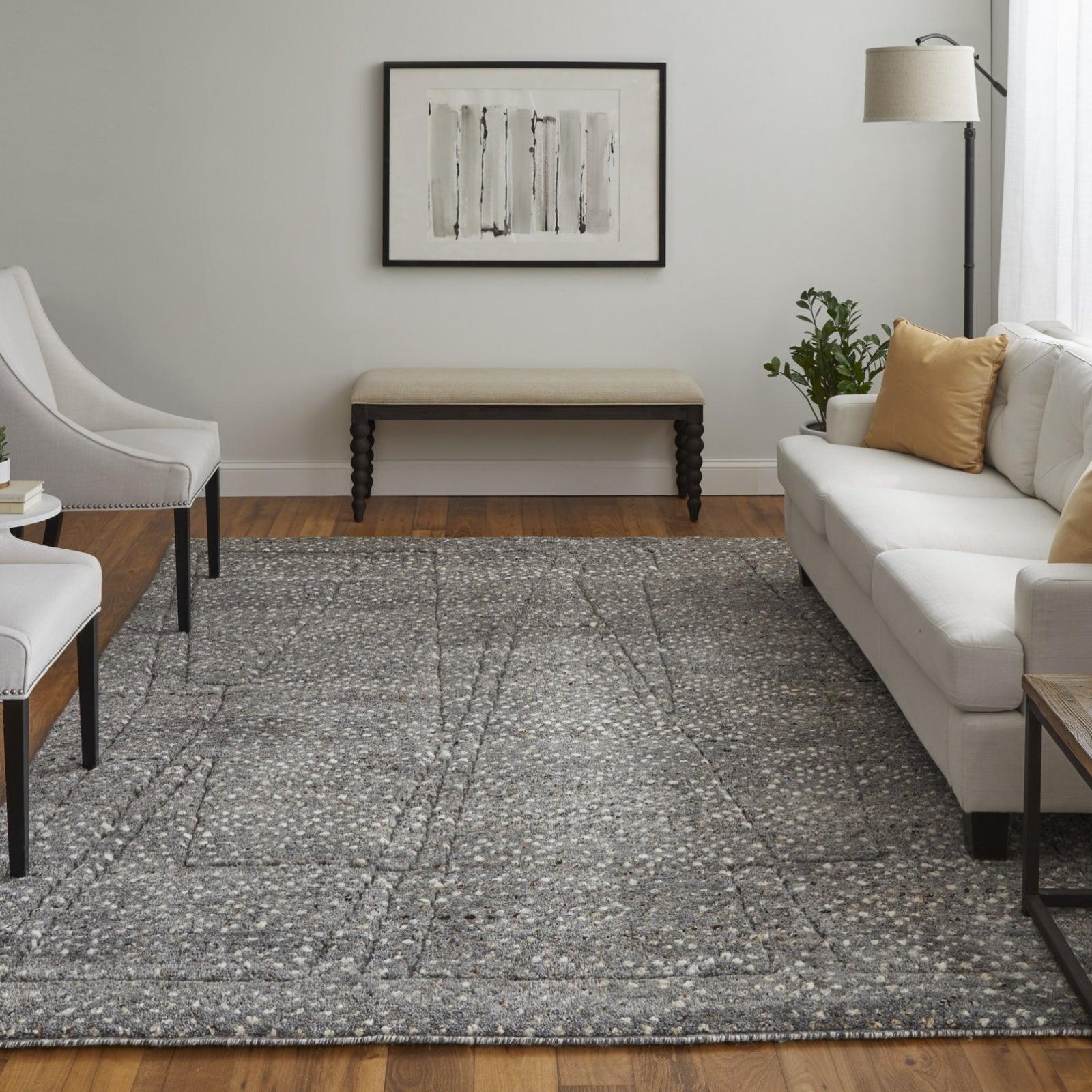Feizy Dering T6042 Gray/Tan/Taupe Area Rug by Thom Filicia – Incredible ...