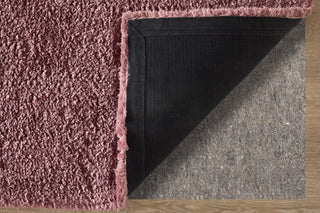 Feizy Tula 8A98F Purple Area Rug Corner Image with Rug Pad