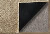 Feizy Tula 8A98F Tan Area Rug Corner Image with Rug Pad