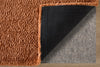 Feizy Tula 8A98F Orange Area Rug Corner Image with Rug Pad