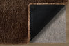 Feizy Tula 8A98F Brown Area Rug Corner Image with Rug Pad