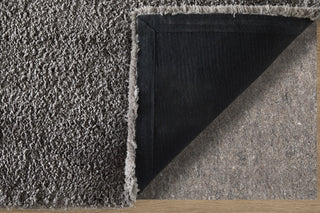 Feizy Tula 8A98F Gray Area Rug Corner Image with Rug Pad