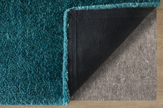 Feizy Tula 8A98F Blue/Green Area Rug Corner Image with Rug Pad