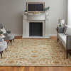 Feizy Wagner 8941F Tan/Brown/Green Area Rug Lifestyle Image Feature