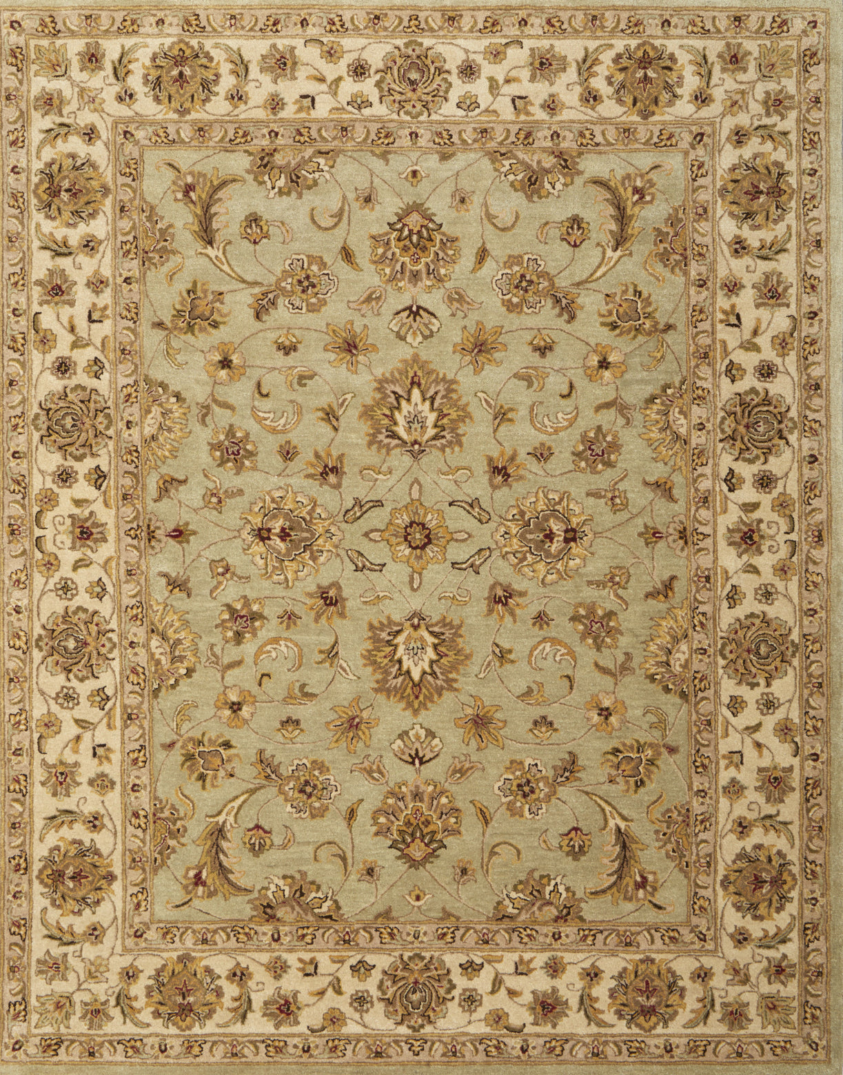 Feizy Wagner 8941F Tan/Brown/Green Area Rug Main Image