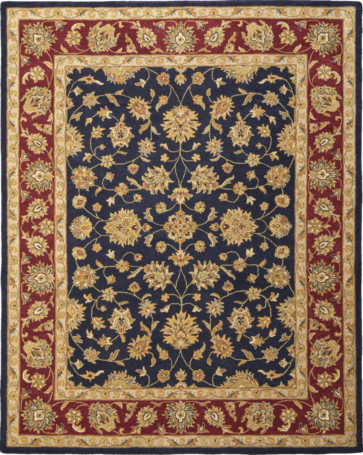 Feizy Wagner 8942F Blue/Red/Gold Area Rug Main Image