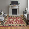 Feizy Wagner 8942F Red/Black/Gold Area Rug Lifestyle Image Feature