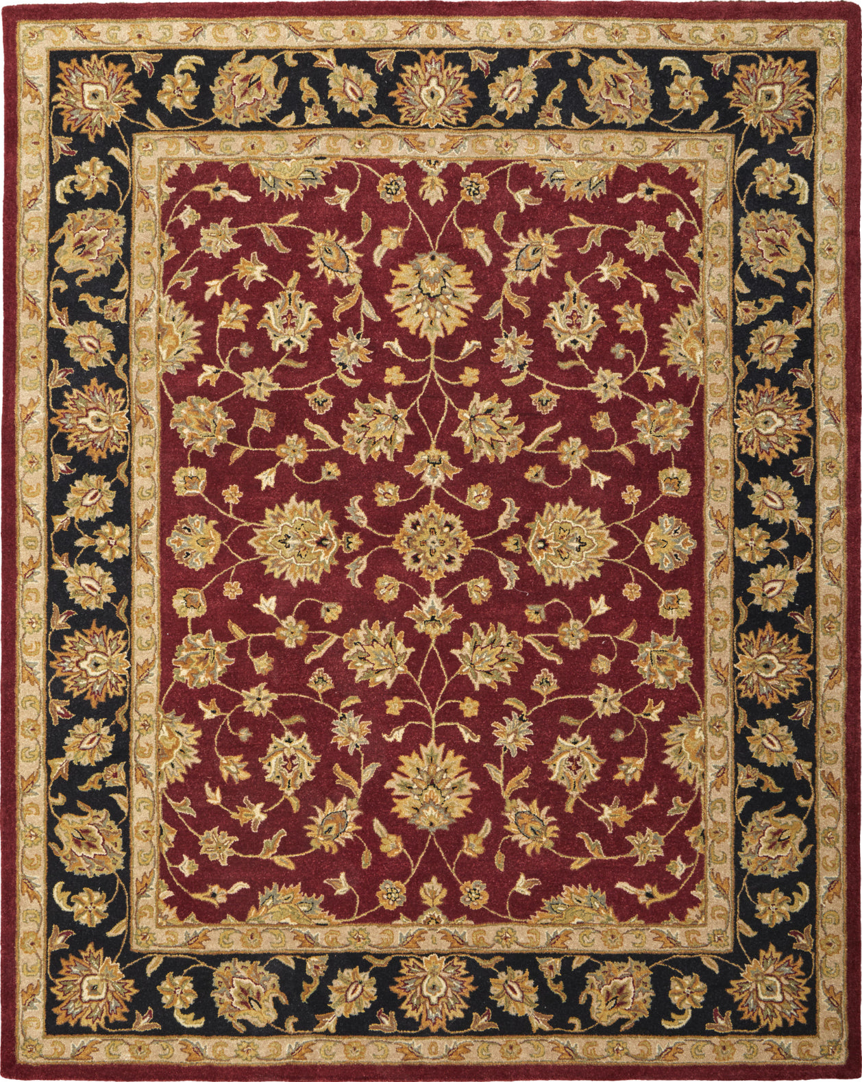 Feizy Wagner 8942F Red/Black/Gold Area Rug Main Image