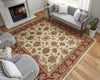 Feizy Wagner 8944F Tan/Gold/Red Area Rug Lifestyle Image Feature