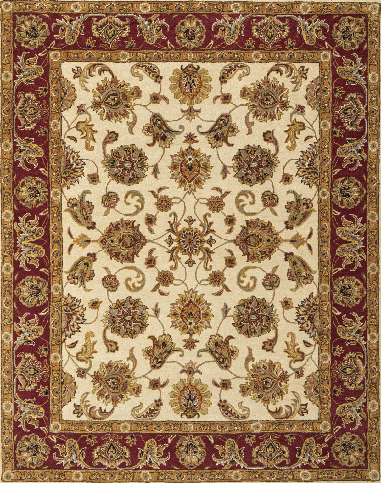 Feizy Wagner 8944F Tan/Gold/Red Area Rug Main Image