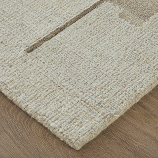 Feizy Winston 8B01F Ivory / Tan Area Rug Corner Image