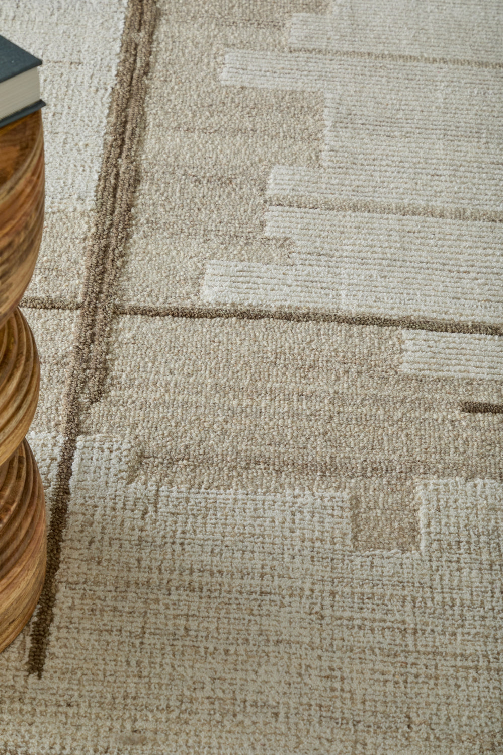 Feizy Winston 8B01F Ivory / Tan Area Rug Lifestyle Image Feature