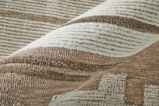 Feizy Winston 8B01F Brown / Ivory Tan Area Rug Detail Image