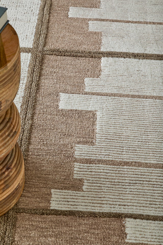 Feizy Winston 8B01F Brown / Ivory Tan Area Rug Lifestyle Image Feature