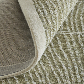 Feizy Winston 8B02F Green / Ivory Area Rug Rolled Image