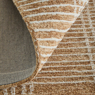Feizy Winston 8B04F Tan / Ivory Area Rug Rolled Image