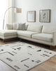 LIVABLISS Freud FEU-2333 Ivory Area Rug Room Scene Feature