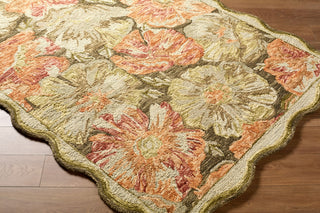 Livabliss Fairfax FFX-2308 Burnt Orange Area Rug Corner Shot