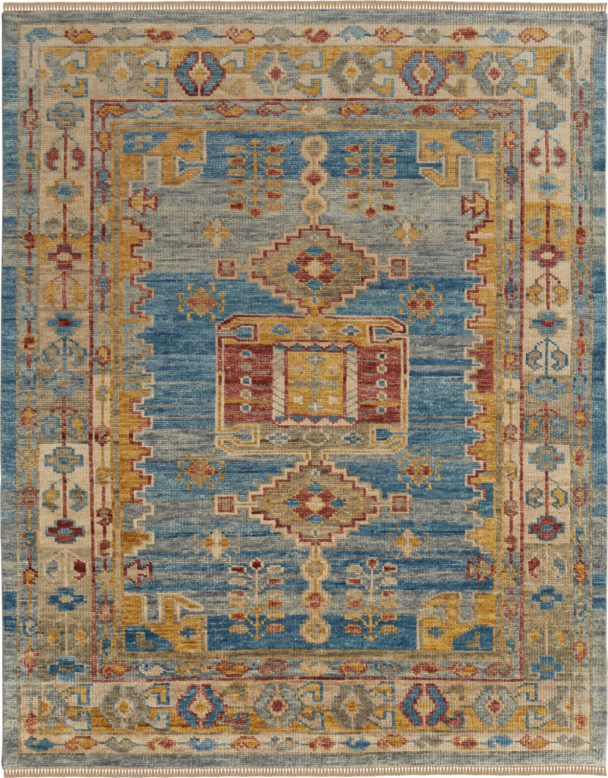 Feizy Fillmore 6944F Blue/Yellow/Red Area Rug