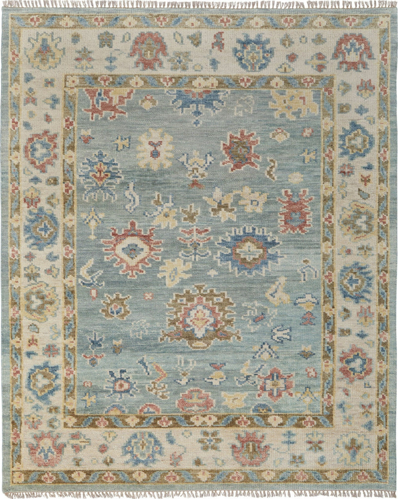 Feizy Fillmore 69CJF Blue/Ivory/Yellow Area Rug